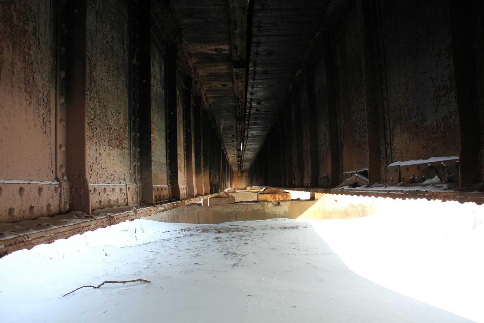 Under bridge